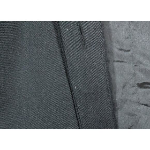 Ann Taylor Trench Coat Sz 8 MSRP $248 Wool/Rayon see descrip + photos true black - Picture 13 of 13